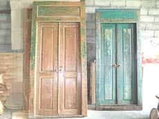 Recycle old boat wood made classic Bali Door, Bali Furniture Handicrafts