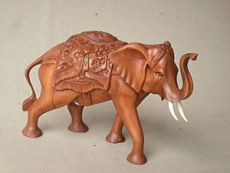 Decorative Wooden Elephant - Bali Wooden Handicraft