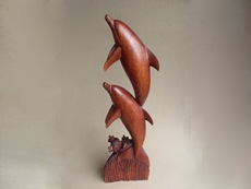 Decorative Wooden Dolphin, Bali Wooden Handicrafts